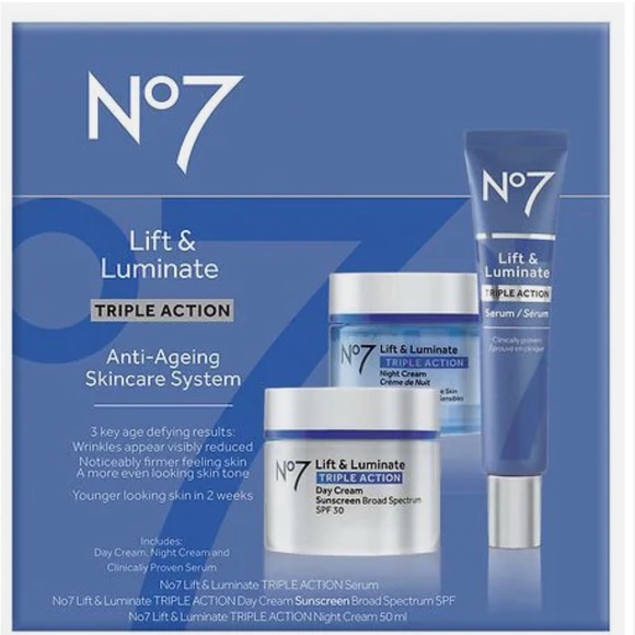 NEW! No 7 lift & luminate triple action serum -hypoallergenic & patent pending - Picture 3 of 3